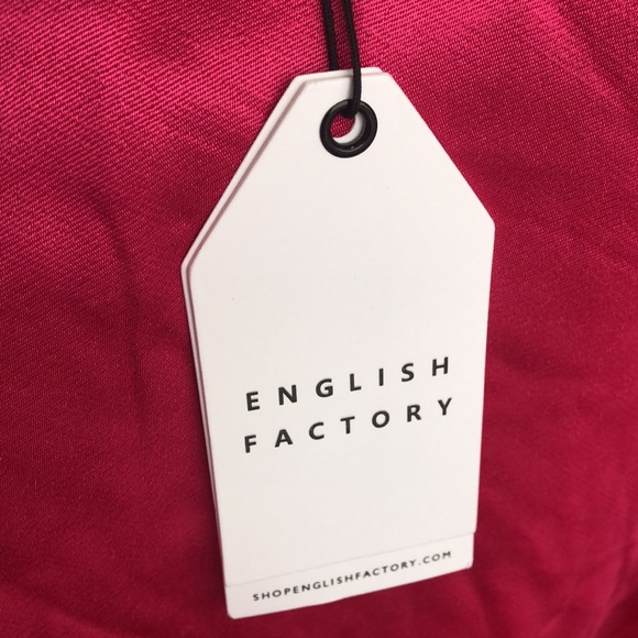 English Factory Satin Pink Midi Skirt - Picture 5 of 7